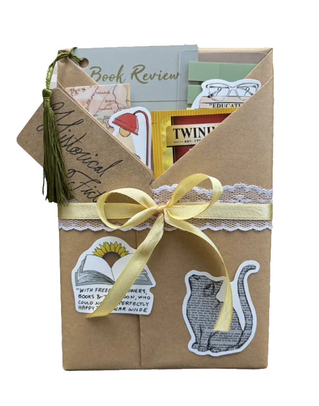Literary fiction wrapped book package