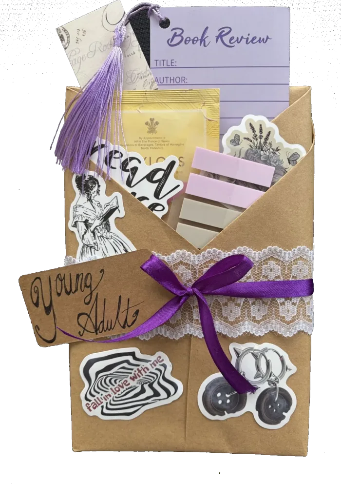 Young adult wrapped book package