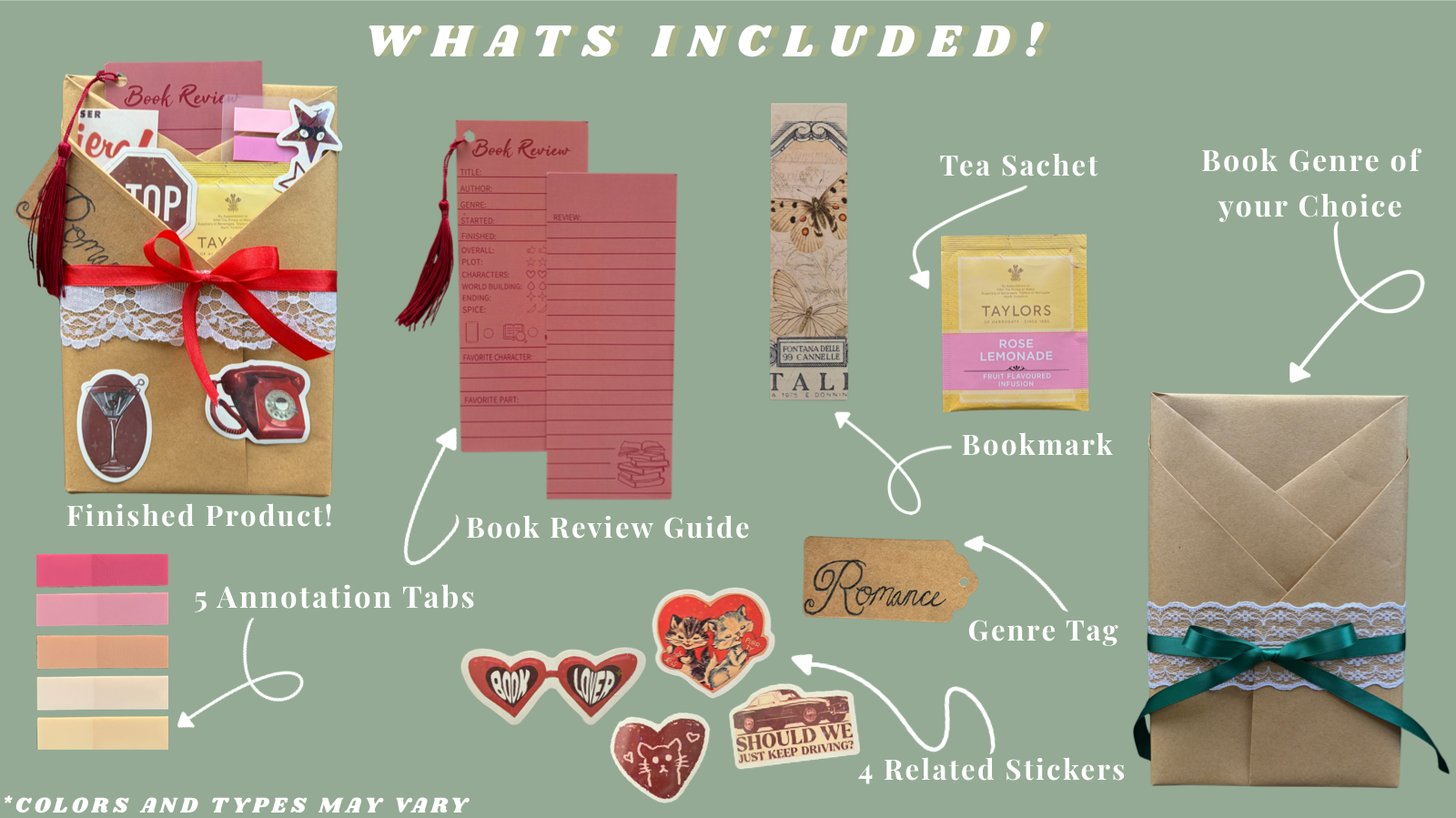 Items included with each mystery box
